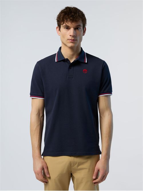 POLO SHORT SLEEVE W/CONTRAST SHOULDER STITCHING NORTH SAILS | 692455/0802